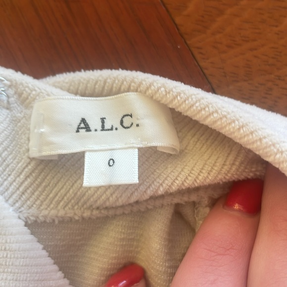 A.L.C. Ivory velour top - Picture 4 of 5